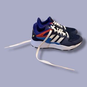 Adidas Cloudfoam Blue Chaos Legend Ink Shock Red Men's Running Shoes (5.5)